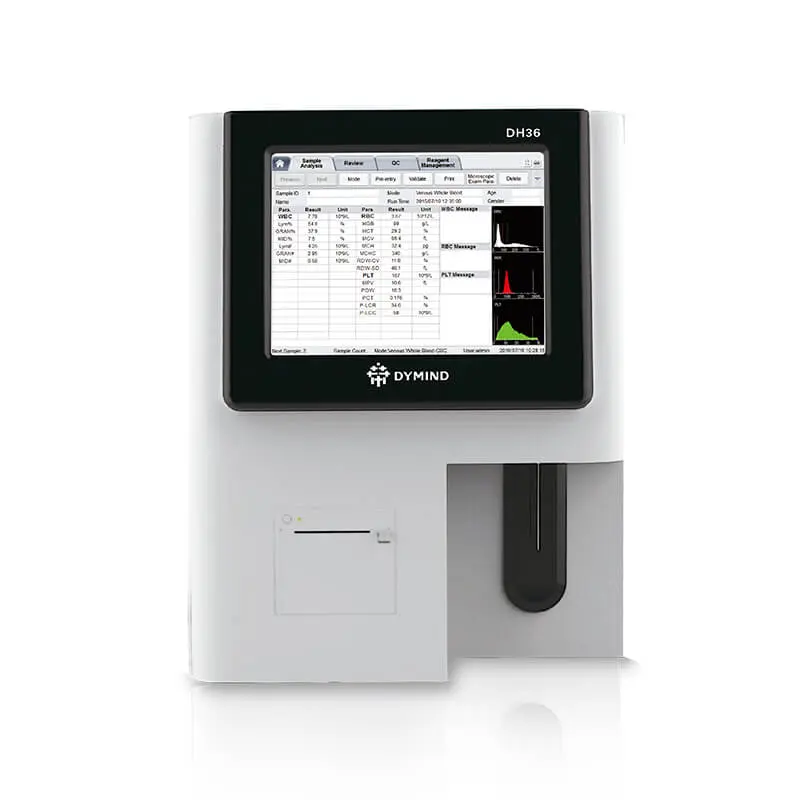 EQUIPO ANALIZADOR DE HEMATOLOGIA COMPACTO DE 3 PARTES DYMIND DH36