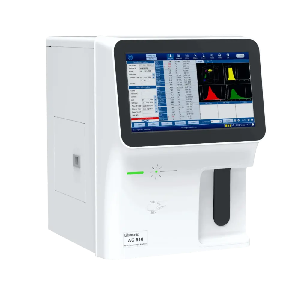 EQUIPO DE HEMATOLOGIA 5 PARTES AC 610 LIFOTRONIC